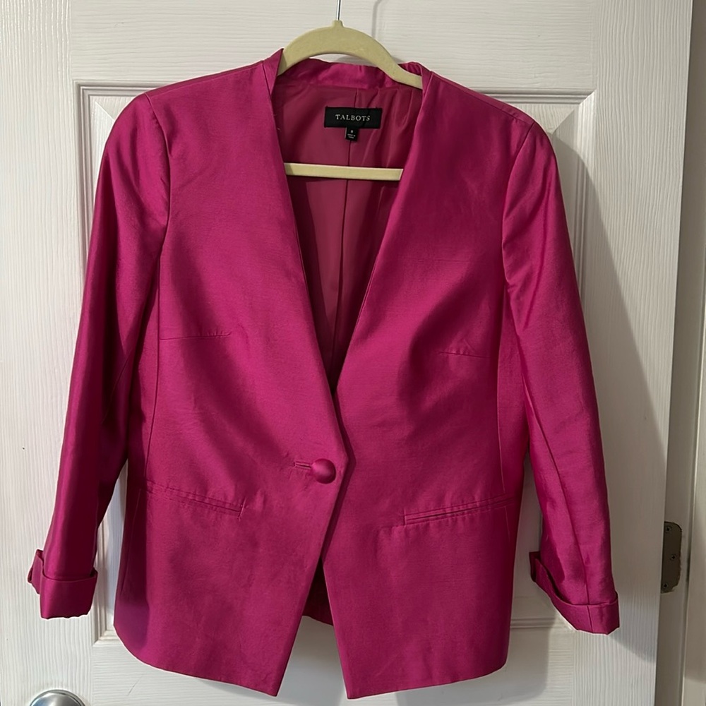 TALBOTS pink blazer